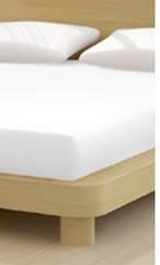 Mr Sandman Jersey gumis lepedő, 180-200x200 cm, 135 g/nm, Fehér (201)- Mr Sandman