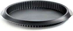 Lékué quiche, pite és lepény sütőforma, D=28cm, platina szilikon, fekete