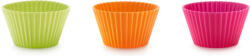 Lékué óriás muffin sütőforma 6db-os szett, D=10cm, platina szilikon, többszínű