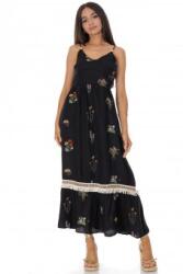 RohBoutique Rochie maxi de vara din bumbac si in cu broderie Roh DR4825