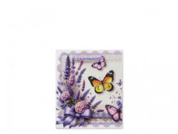  Levendulás Pillangós Ajándéktasak - Elegáns Dísztasak (12×6×14 cm) (CQ07486)