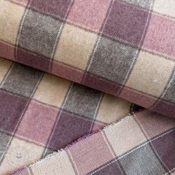  Kosztüm szövet YARN DYED BRUSHED Check blush