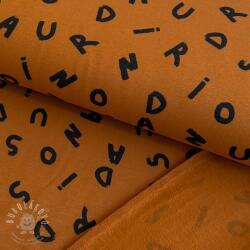  Szabadidő anyag fésült SOFT Letters hazel