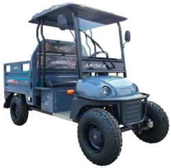 Geeli Cvadriciclu electric ARORA Polo Farm motor 2000W viteza 25 km/h autonomie 60 km baterie 72V/45Ah pe 4 roti descarcare hidraulica fara permis-Albastru (G-ARORAPOLOFARM-Albastru) - motosape-motocoase