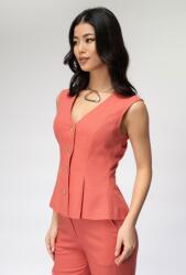 Hermosa Vesta uni din in cu croi cambrat RINA, Hermosa, caramiziu