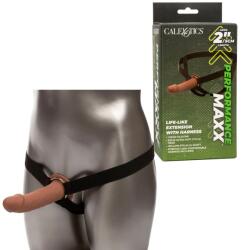  Пенис колан, мек силиконов материал, 17, 2см. - Extension Harness Brown (D-239409)