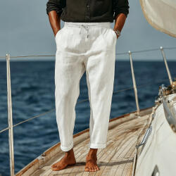 Panda Clothing Pantaloni Alb 3490-WHITE-M (3490-WHITE-M)