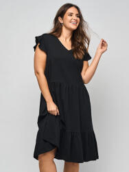 ONLY Rochie De Vară Pentru Femei Midi Cu Volane Neagră 15287900 (15287900)