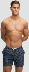 Superdry Costum de baie bărbați Sashiko Atlantic Navy cu modele M3010262A-KMN (M3010262A-KMN)