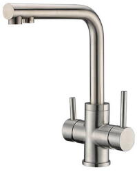 Valrom Baterie Bucatarie 3 Cai Crom Satinat Pentru Osmoza Inversa S (87144000016)