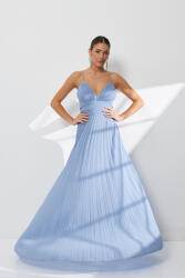 RichgirlBoudoir Rochie Maxi de Vară pentru Nuntă / Botez Albastru Deschis R1600_010 (R1600_010)