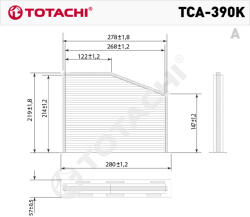 Totachi TCA-390K pollenszűrő