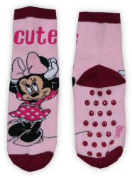  Disney Minnie csúszásgátlós gyerek zokni (1 pár) (MIN5018_vilagosrozsaszin-bordo_31-34)