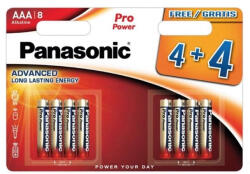 Panasonic Pro Power Alkáli Mikro Elem AAA (LR3) BL/8 (REX-00382)