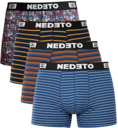 Nedeto 4PACK férfi boxeralsó Nedeto többszínű (4NBV2) 5XL