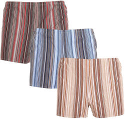 Foltýn 3PACK klasszikus férfi bő szárú boxeralsó Foltýn többszínű többszínű (KN757677) 6XL
