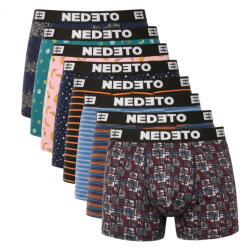 Nedeto 8PACK férfi boxeralsó Nedeto többszínű (8NBV4) XL