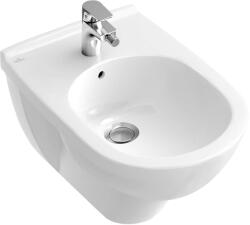 Villeroy & Boch O. novo - Bideu suspendat 360x560 mm, 1 orificiu pentru baterie, CeramicPlus, alb alpin 546000R1 (546000R1)