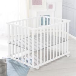 roba Foldable Playpen 70 x 100 White 'Little Stars' fa járóka