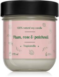 TROPIKALIA Plum, Rose & Patchouli lumânare parfumată 170 ml