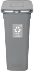 IGOTREND Szelektív hulladékgyűjtő 53 l FLAP BIN, szürke/ezüst
