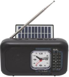 Somogyi Elektronic SAL RPH3 napelemes rádió és multimédia lejátszó, hibrid töltés, 3 sávos, napelemes, Bluetooth, cserélhető akkumulátor