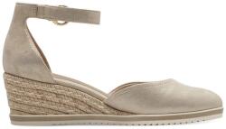 Tamaris Tamaris, Telitalpú nyersbőr espadrille szandál, Világosbézs, 39 (1-22309-42-179-39)