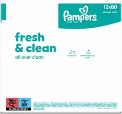 Pampers törlőkendők (12x80/fólia) Fresh Clean