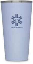 Snow Monkey Enjoyer 473 ml thermo bögre világosszürke
