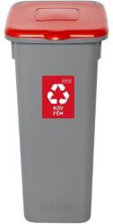 IGOTREND Szelektív hulladékgyűjtő 53 l FLAP BIN, szürke/piros