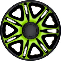 J-Tec 15" DÍSZTÁRCSA NASCAR ZÖLD-FEKETE, 4db (JACKY15113)
