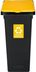 IGOTREND Szelektív hulladékgyűjtő 53 L FLAP BIN, fekete/sárga