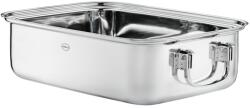 RÖSLE Tava de copt ROSLE din inox, 37 x 27 cm, capacitate 8 litri, cu manere pliabile (132148)