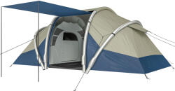 Outsunny Cort gonflabil 4 persoane Montare rapidă Camping exterior cu 2 dormitoare, ferestre din plasă, pridvor | Aosom Romania (A20-554V00DB) Cort