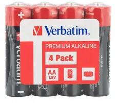 Verbatim Батерия, Verbatim ALKALINE BATTERY AA 4 PACK (SHRINK WRAP) (49501)