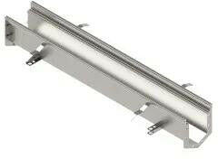  STAINLESS inox moduláris folyóka egyenes - LN100, H90 mm