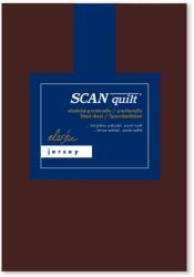 Scanquilt JERSEY ELASTIC LYCRA lepedő, sötétbarna, 90×200 cm (27963)