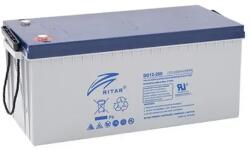 Ritar Оловна гелова батерия RITAR (DG12-200), 12V, 200Ah, 522 /240/ 219 mm, F10/M8 (RITAR-DG12-200) - xtreme