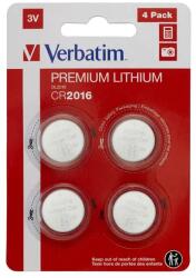 Verbatim Батерия, Verbatim LITHIUM BATTERY CR2016 3V 4 PACK (49531)