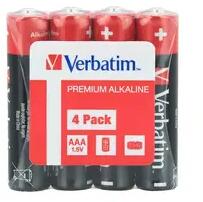 Verbatim Батерия, Verbatim ALKALINE BATTERY AAA 4 PACK (SHRINK WRAP) (49500)