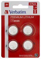 Verbatim Батерия, Verbatim LITHIUM BATTERY CR2025 3V 4 PACK (49532)