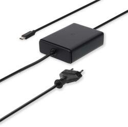 Nedis GaN | 45 W, univerzális Type-C notebook töltő (NBAU45110BK) fekete