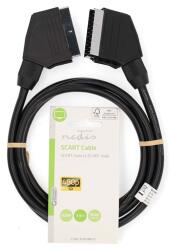 Nedis scart kábel, 1, 5m (CVGL31001BK15)