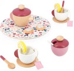 Janod Set de ceai din lemn Janod - Twist, 16 piese (J06631) Bucatarie copii