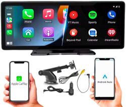  Navigációs autós multimédiás MP5 rendszer, 10, 26 hüvelykes HD - vezeték nélküli Apple Carplay és Android Auto, Bluetooth, képernyőtükrözés, fekete