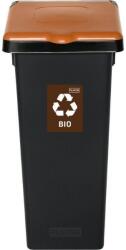 IGOTREND Szelektív hulladékgyűjtő 53 l FLAP BIN, fekete/barna