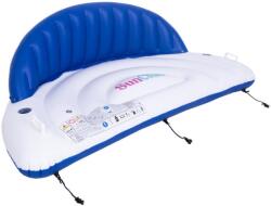 SunClub 33157 felfújható gumimatrac háttámlával, 207×105 cm, kék-fehér