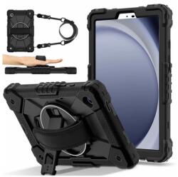 Gigapack samsung tab a11 lte / tab a11 wifi defender műanyag tabletvédő ütésállóság 360° + kézpánt fekete GP-186677 (GP-186677)