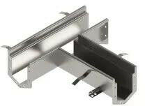  STAINLESS inox moduláris T-idom (elágazás) - LN100, H90 mm