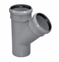 Valrom Ramificatie polipropilena, pentru scurgere, gri, D 32 x 32 mm, 45 grade (15080203245)